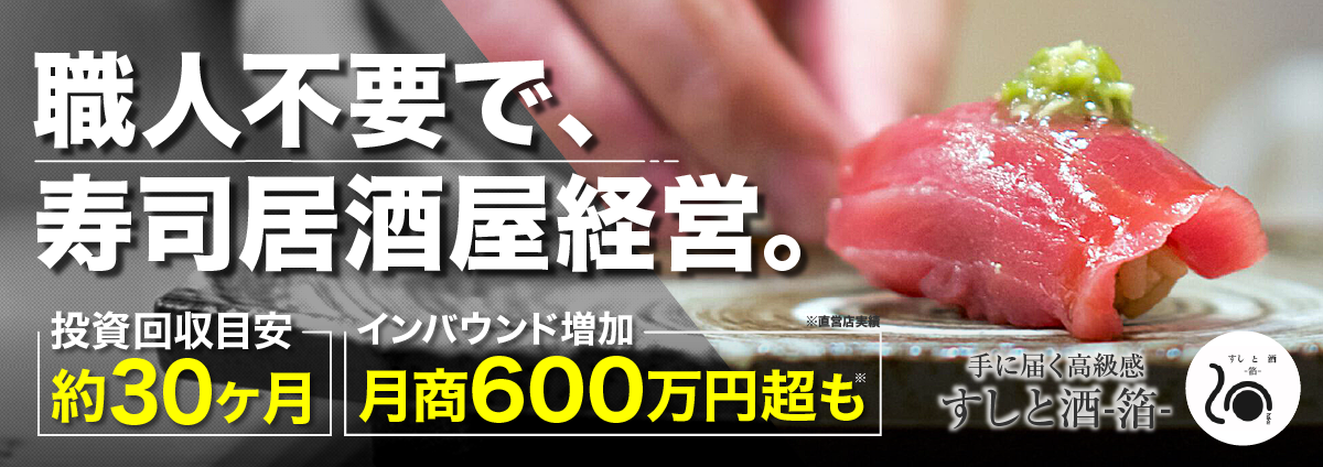 すしと酒-箔-のビジネスイメージ