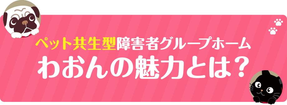 ペット共生型障害者グループホームわおんの魅力とは？