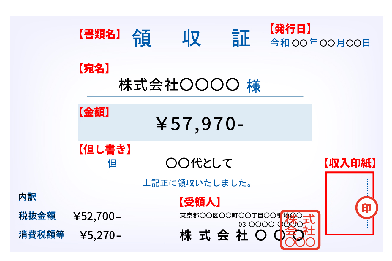 個人 事業 主 領収 書