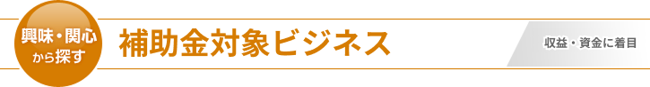 補助金対象ビジネス