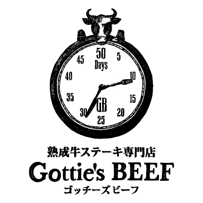 熟成牛ステーキ専門店「ゴッチーズビーフ」のロゴ